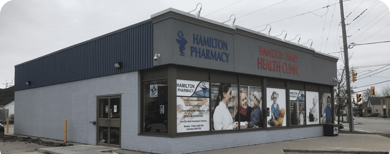 Hamilton Pharmacy about banner