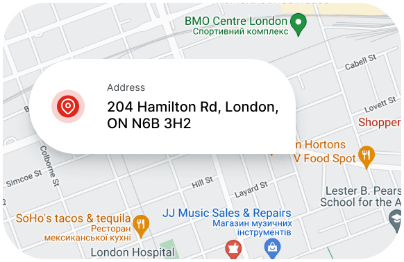 Map to Hamilton Pharmacy